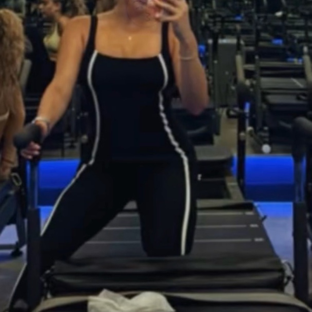 Beyond Yoga Black and White Jumpsuit